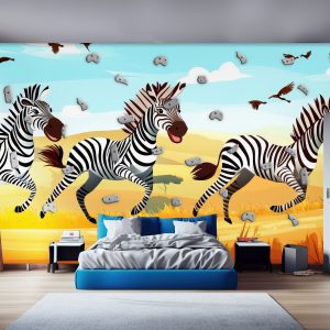 Zebra climbing wall