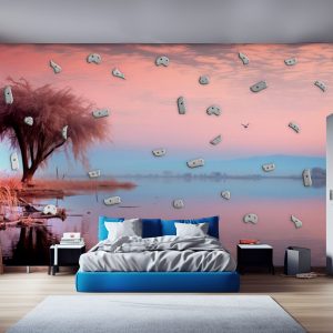 Water scenery climbing wall