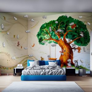 Tree climbing wall